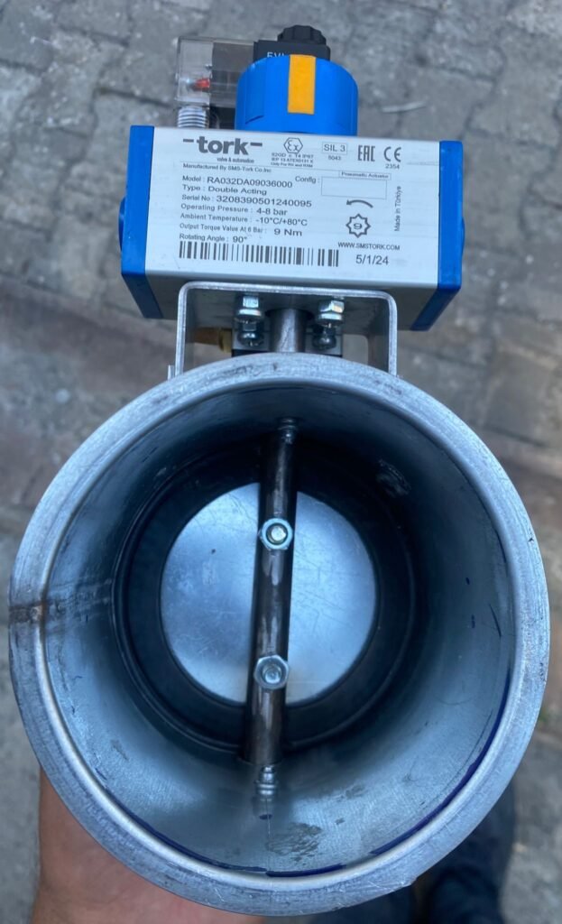 Flanşlı ve yakalı akış borusu vana – endüstriyel havalandırma ve toz toplama sistemleri için çelik borular